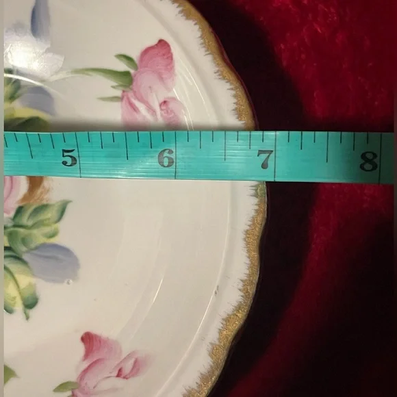 Vintage Andrea by Sadek pitcher and plate set - Roses made in Japan - #7597 - Picture 10 of 12